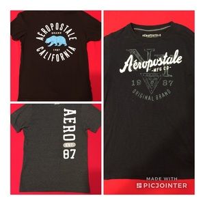 3 Men’s Aeropostale Short Sleeved T-Shirts